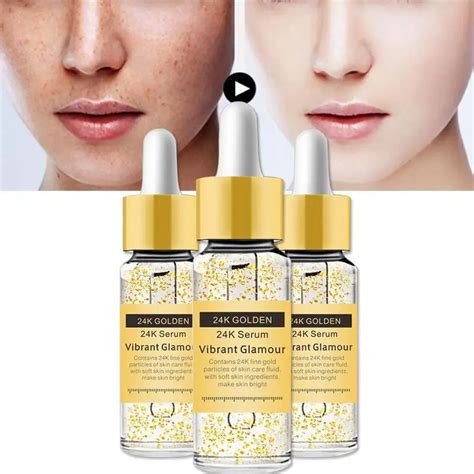 24K Gold Serum Anti wrinkle Firming Whitening Essence Anti aging Face Serum Moisturizing ...