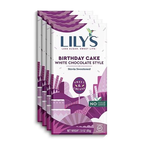 Birthday Cake White Chocolate Style Bar By Lily's Sweets | Made with