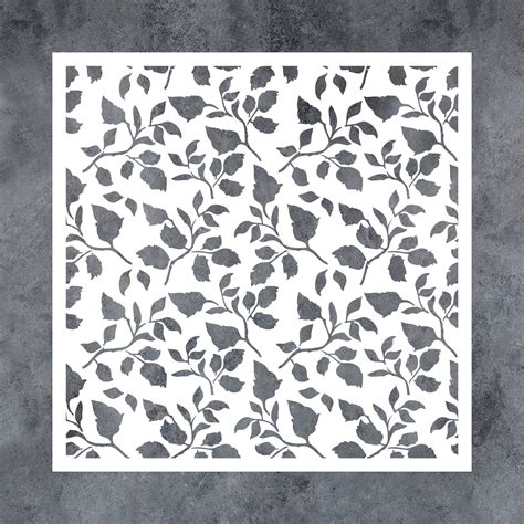 Buy Gss Designs Flourish Leaf Stencils For Painting On Wood Canvas