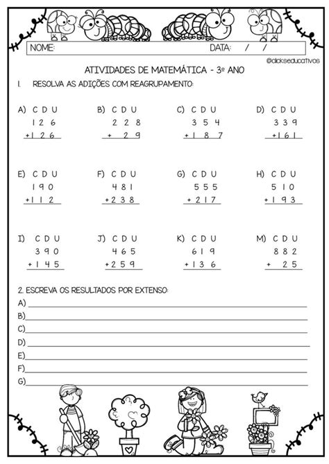 Atividades De Matem Tica Ano Portuguese Lessons Study Hard Sheet