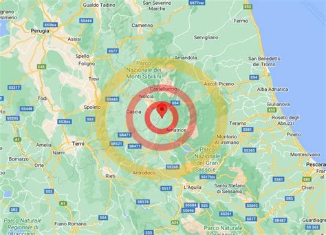 Scossa Di Terremoto Nella Notte Fra Norcia E Amatrice Dati INGV