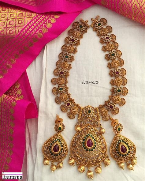 Charming Necklace Set From Tvameva South India Jewels