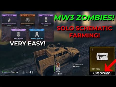 Solo Rare Item Schematic Farming Mw Zombies Wonder Weapons Guide