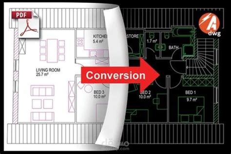 تحويل ملف Pdfصورة او رسم يدوي الى ملف اوتوكاد Autocad مستقل