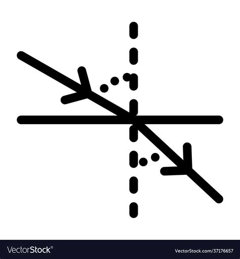 Refraction Light Royalty Free Vector Image Vectorstock