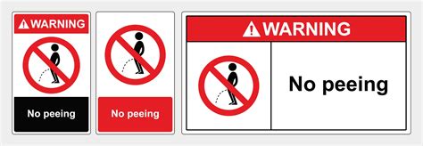 Safety Sign No Peeing 3819586 Vector Art At Vecteezy