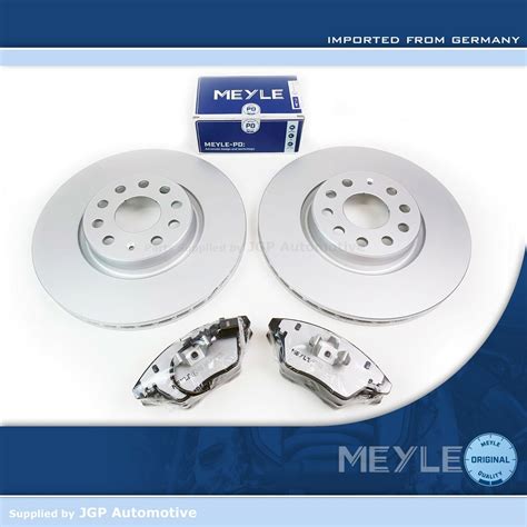 2X Meyle PD Front Brake Discs Pads Set 312mm X 25mm Vented Audi A1 A3