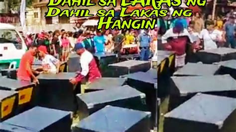 Natumba Ang Isang Sound System Dahil Sa Lakas Ng Hangin Sound Lover