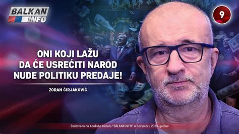 INTERVJU Zoran Ćirjaković Oni koji lažu da će usrećiti narod nude