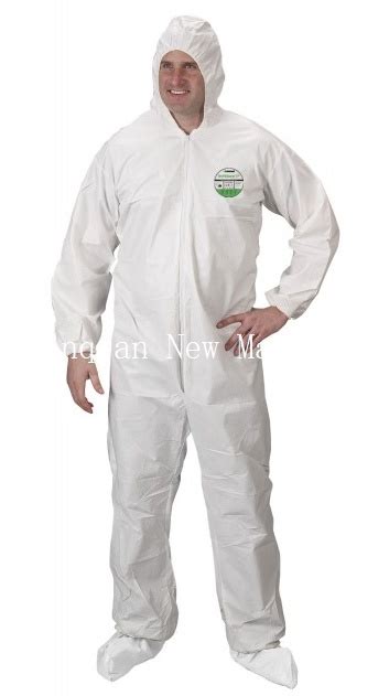 Disposable White Overall Protective Coverall Material Pp Nonwoven