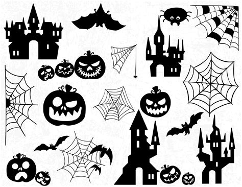 Printable Scary Halloween Silhouette