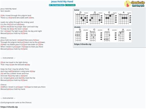 Chord Jesus Hold My Hand Tab Song Lyric Sheet Guitar Ukulele