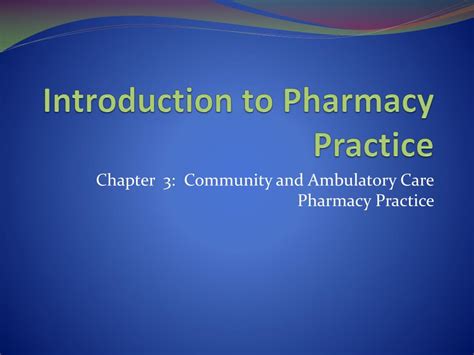 Ppt Introduction To Pharmacy Practice Powerpoint Presentation Free Download Id 750695