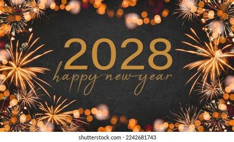 Happy New Year 2028 Festive Silvester Stock Photo 2242681743 | Shutterstock