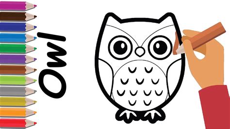 How To Draw Cute Owl Cute Owl Drawing Easy Step By Step Easy