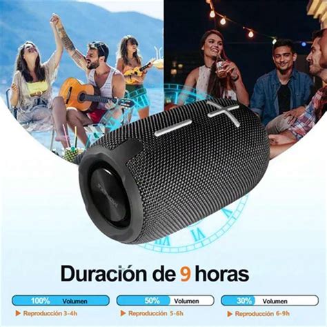 Moreka Altavoz Bluetooth Port Til Resistente Al Agua De W De