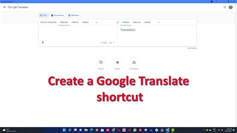 How To Create A Google Translate Shortcut Youtube