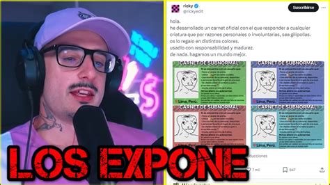 Rickyedit Expone La Hipocresia De Los Pambisitos Por Acusarlo De Xen0f0b0 Youtube