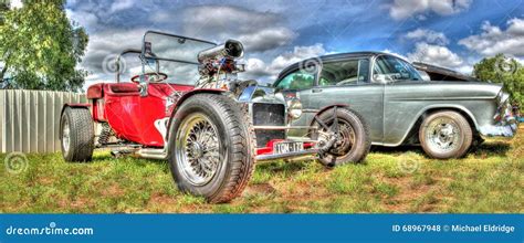 Vintage Red Hot Rod Editorial Stock Photo Image Of Parked