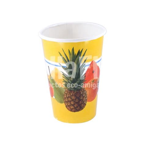 VASO 16 ONZAS BEBIDA FRIA FRUTAS PAQUETE 25 UNIDADES Bellaflor