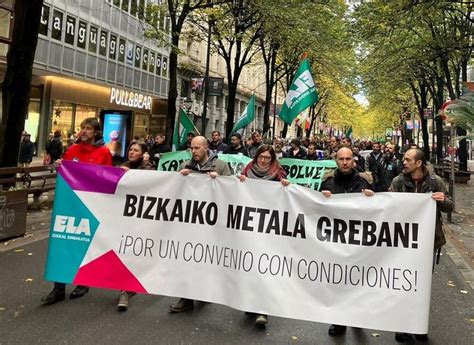 El Metal De Bizkaia Secunda De Manera Masiva La Primera De Las Cinco