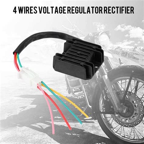 Ondian Motorcycle Regulator Wires Aluminum Voltage Regulator