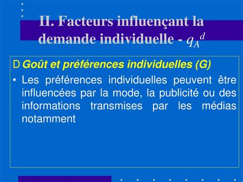 Ppt Analyse Du Choix Des Consommateurs Et De La Fonction De Demande