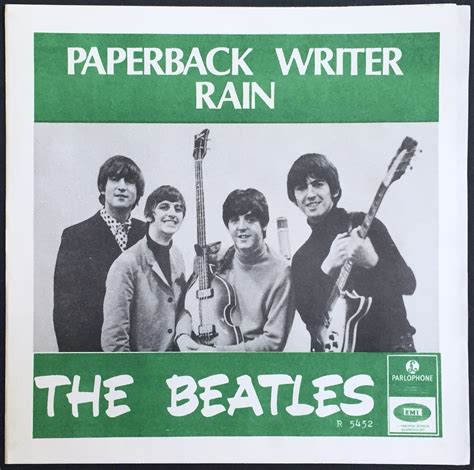 Nostalgipalatset Beatles Paperback Writer Orange Baksida 7 Swe 66