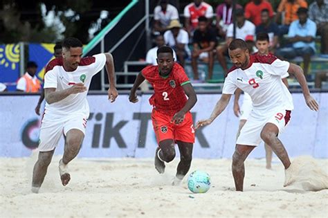 CAN de beach soccer Le Maroc éliminé en demi finale après sa défaite