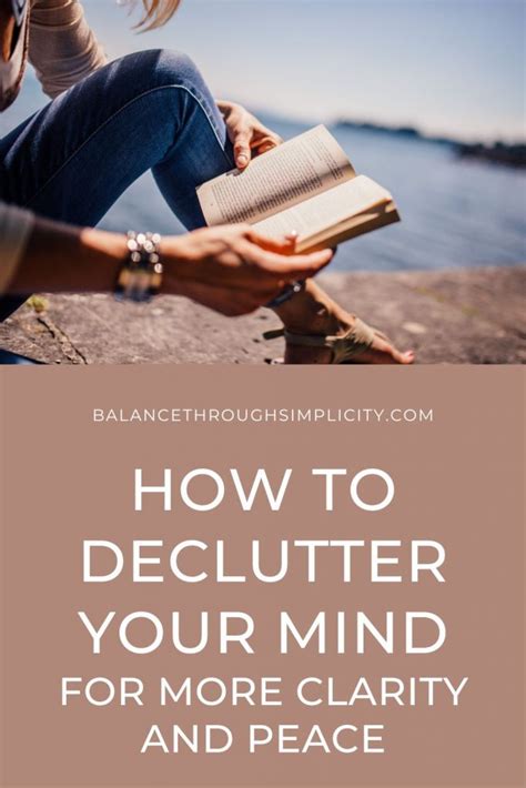 Decluttering Your Mind For Clarity And Peace