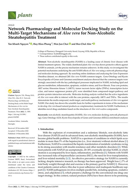 PDF Network Pharmacology And Molecular Docking Study On The Multi