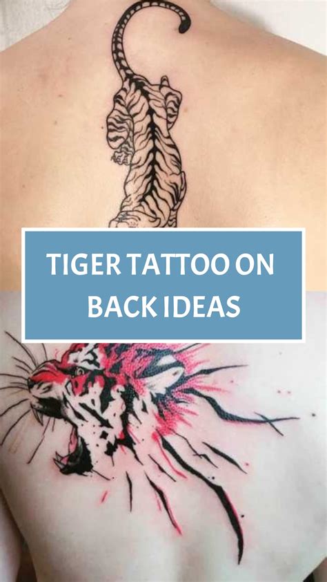 21 Striking Tiger Tattoo on Back Ideas: Unleash Your Inner Beast