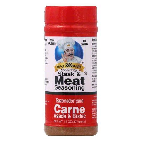 Chef Merito Carne Asada Mix Spice Seasoning 14 Oz Pack Of 6