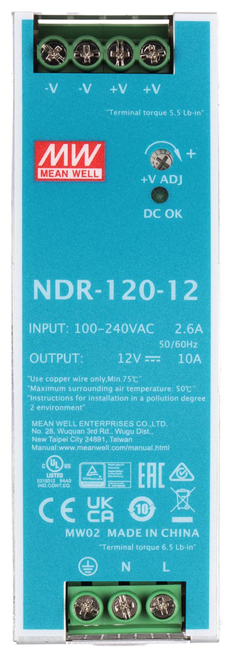 Switching Adapter Ndr Mean Well Din Rail Delta