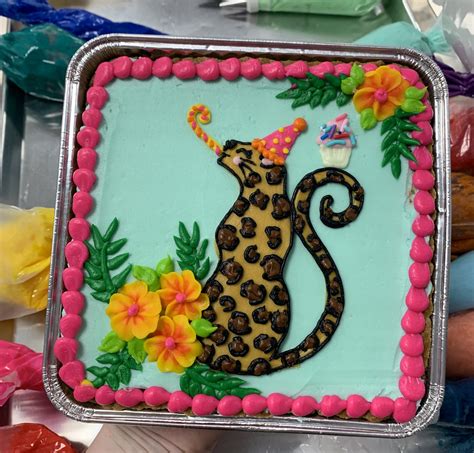 Birthday Leopard Cookie Cake Hayley Cakes And Cookies Hayley Cakes