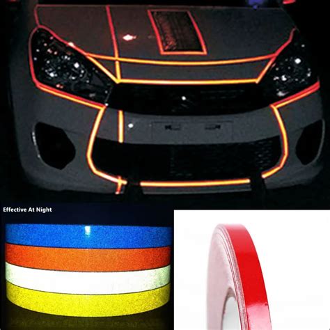 WholeSale Car Styling 3M Reflective Safety Tape Car Warning Stickers Glow in Dark Marking Tape ...