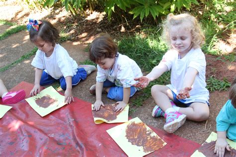 Pintura Com Terra Educação Infantil - Pintura com terra - Colégio Santo André - São José do Rio Preto