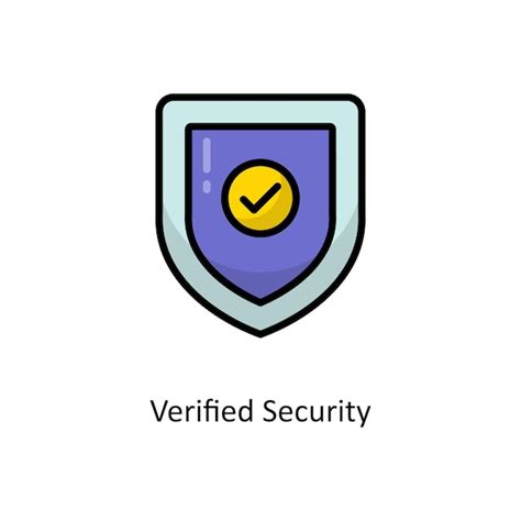 Premium Vector Verified Security Vector Filled Outline Icon Design