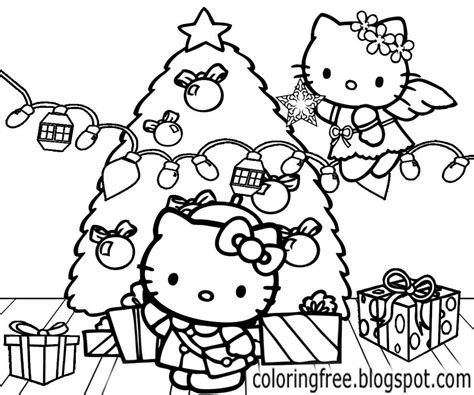 Hello Kitty Christmas Printable Coloring Pages At Getdrawings Free