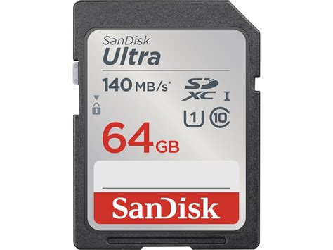 Sandisk Gb Ultra Sdxc Uhs I Class Memory Card Speed Up To Mb