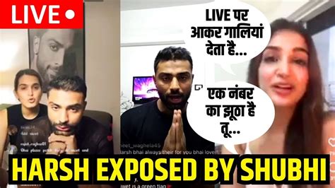 Shubhi Joshi Exposed Harsh Arora On LIVE Rushali Yadav Allegations