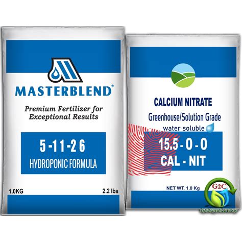 Masterblend Hydroponics Formula 5 11 26 With Calcium Nitrate Bundle 1kg Shopee Philippines