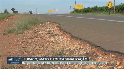 Motoristas reclamam de condições do asfalto da rodovia que liga Limeira