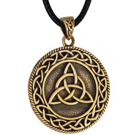 Bronze Triquetra Celtic Knot Pendant Moonlight Mysteries