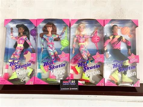 Colección Completa Hot Skatin Barbie Ken Midge Y Christie Envío gratis