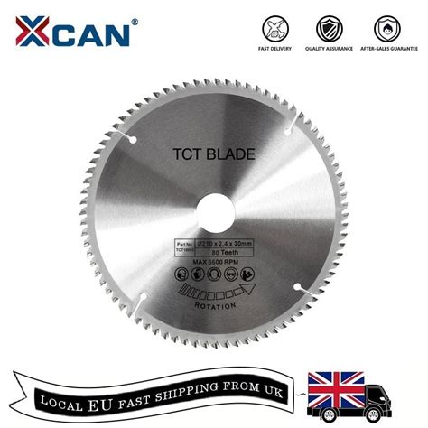 XCAN 1pc 185 210 250mm 60T 80T TCT Wood Circular Saw Blade Wood Cutting