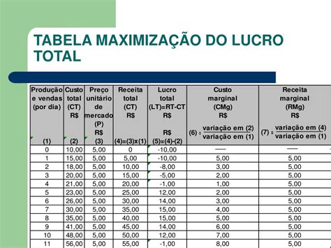 PPT MAXIMIZAÇÃO DOS LUCROS PowerPoint Presentation free download