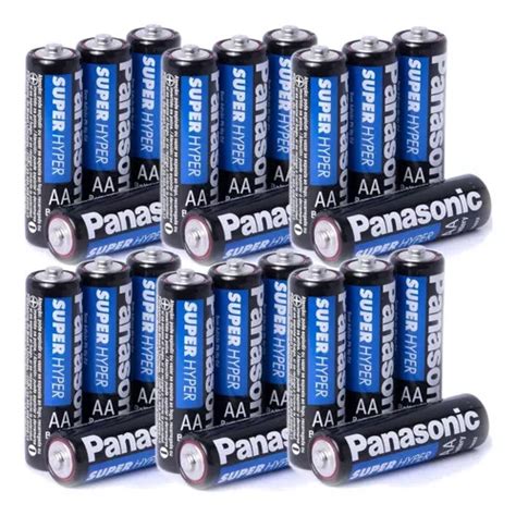 24 Pilhas Pequena Aa Comum Panasonic Super Hyper 2a MercadoLivre