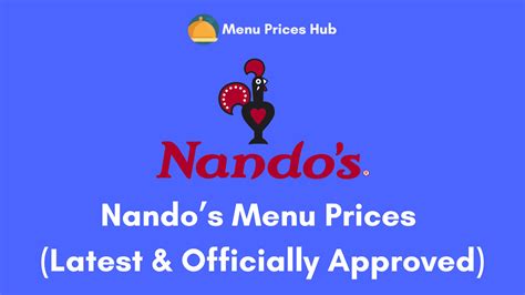 Nandos Menu Prices Updated July