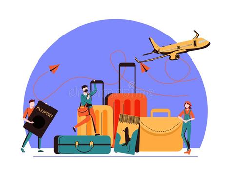 Vector Illustration Concept Of Vacation Planning Business Trip Trip